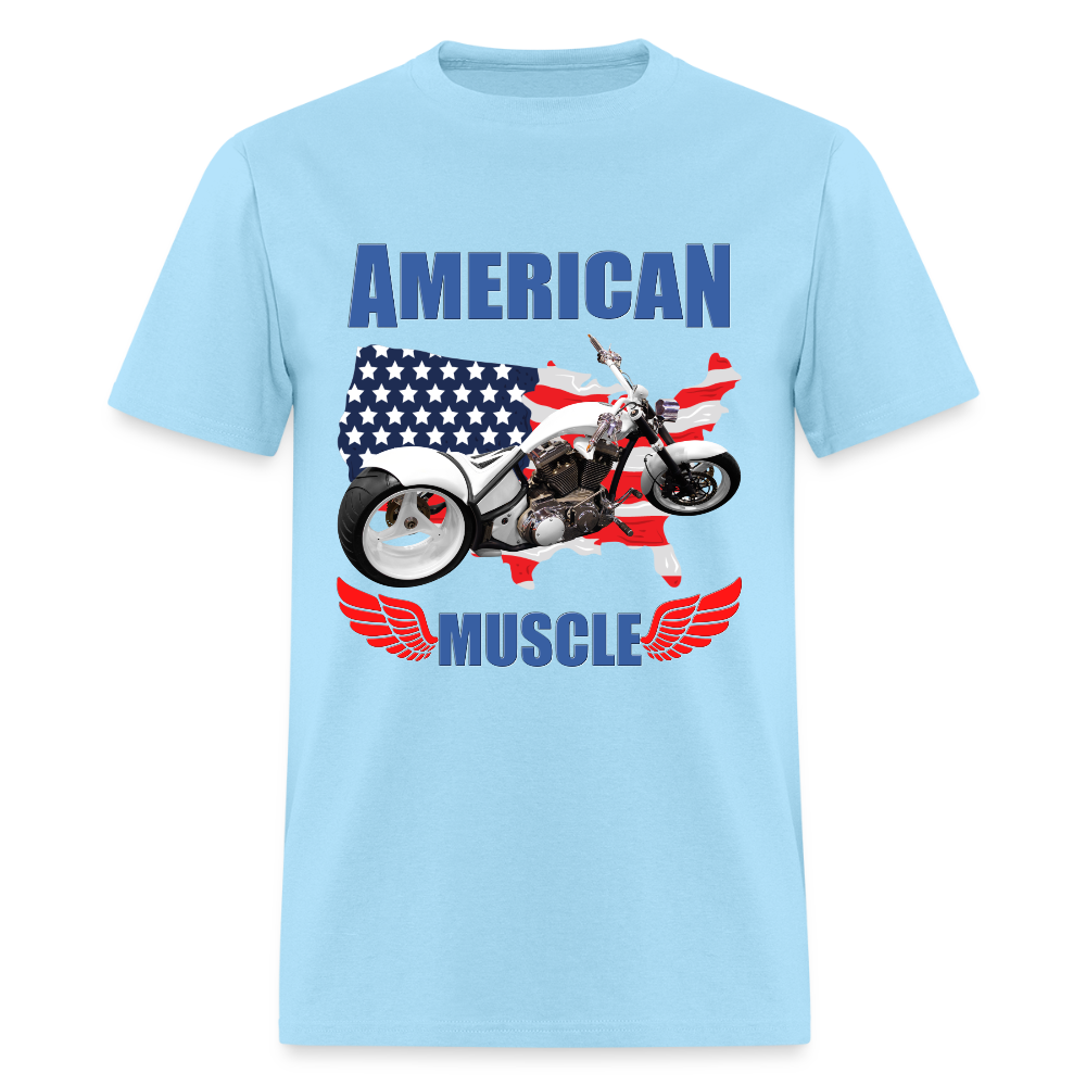 American Muscle Shirt, Motorcycle Shirt, Biker Shirt, Motorcycle Gift, Motorcycle Tshirt, Motorcycle Shirts, Motorcycle T Shirt, Biker Shirts - powder blue