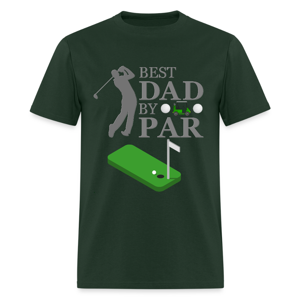 Best Dad By, Par Golfer Dad, Worlds Best Golf, Golfer, Golf, Golf Dad Birthday, Golf Dad Gifts, Golf Dad Shirt, Golf Dad Present, - forest green