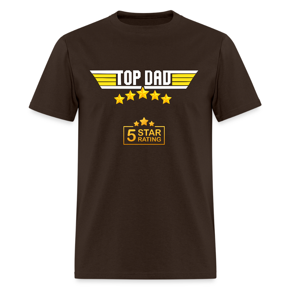 Gift For Dad, Fathers Day Gift, Top Dad Shirt, Top Dad T-Shirt, Funny Dad Shirt, Gift For Husband, Best Dad Shirt, Fathers Day Gift Idea - brown