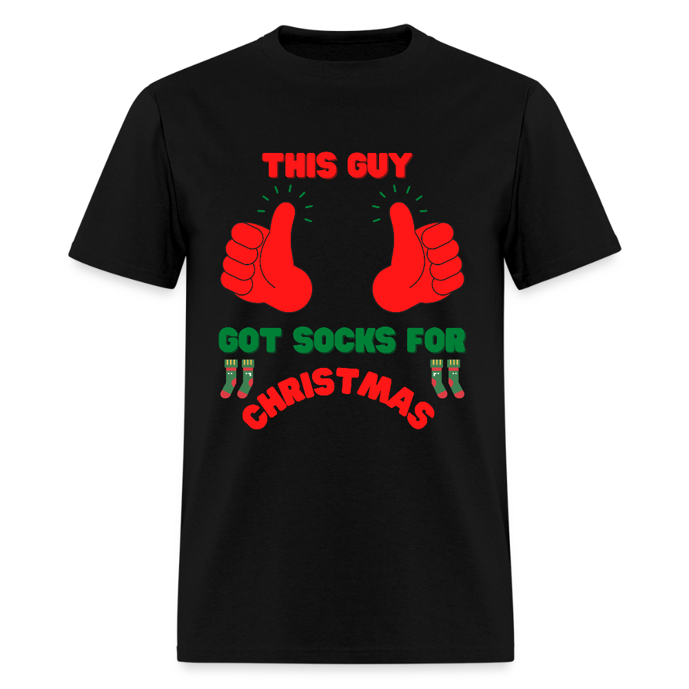 This Guy Got Socks For Christmas Shirt, Christmas Gifts, Holiday Party, Funny Christmas Shirt, Family Christmas Shirts, Funny Holiday, Christmas Socks Tee, This Guy Christmas Shirt - black