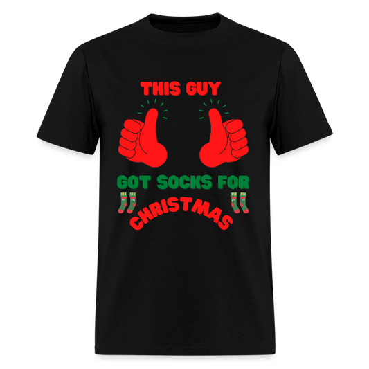This Guy Got Socks For Christmas Shirt, Christmas Gifts, Holiday Party, Funny Christmas Shirt, Family Christmas Shirts, Funny Holiday, Christmas Socks Tee, This Guy Christmas Shirt - black