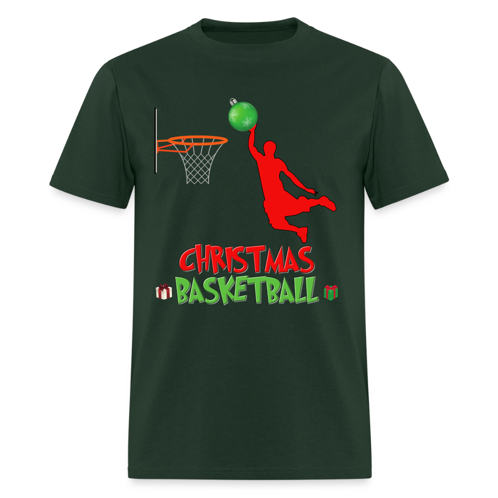 Christmas Basketball Shirt, Christmas Basketball T-Shirt, Funny Basketball Lover Shirt, Basketball Shirt, Christmas Gifts Idea Kids' Premium T-Shirt - forest green