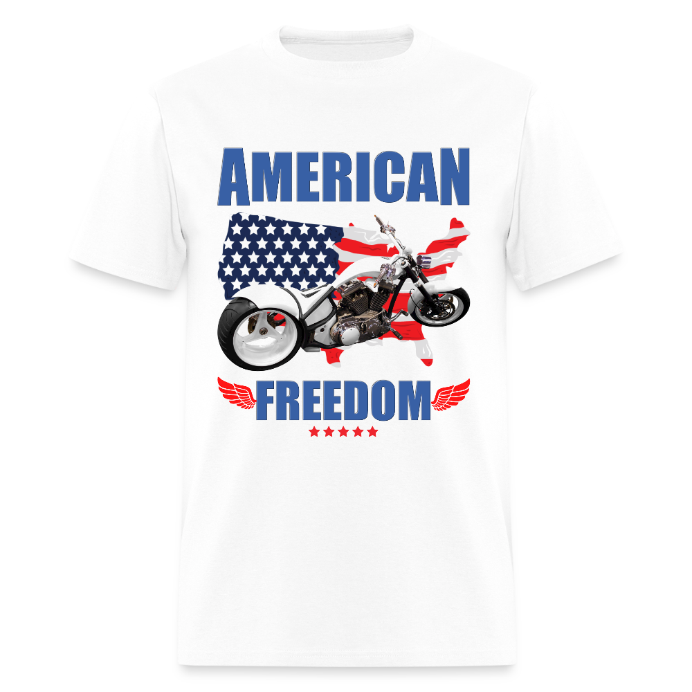 American Freedom Shirt, Motorcycle Shirt, Biker Shirt, Motorcycle Gift, Motorcycle Tshirt, Motorcycle Shirts, Motorcycle T Shirt, Biker Shirt - white