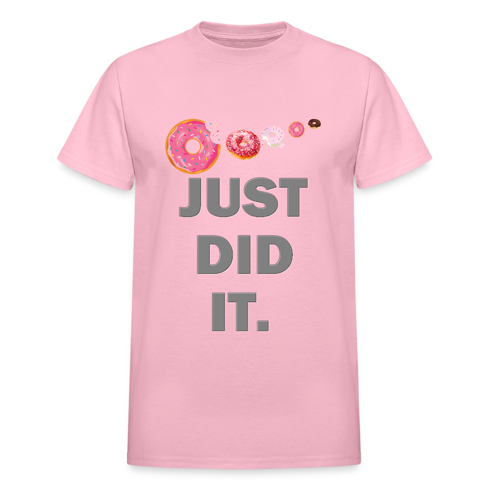 Just Did It Shirt, Food Shirt, Donuts Shirt, Sprinkles Shirt, Funny Gift Idea Shirt, Exercise Shirt, Foodie Shirt, Gym Workout Shirt - light pink