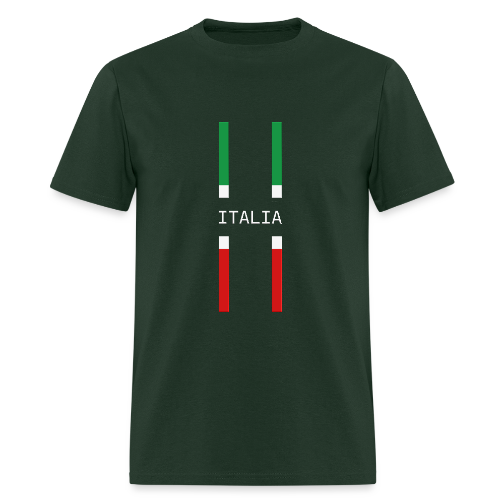 Italy Flag Shirt, Italia T-Shirt, Italian Flag shirt, Italian Gift Idea, Italy T-shirt, Great Gift for Dad, Birthday Gift idea, Father Day Gift, Mothers Day Gift, Gift For Him, Gift For Her, Italy Gift Idea - forest green