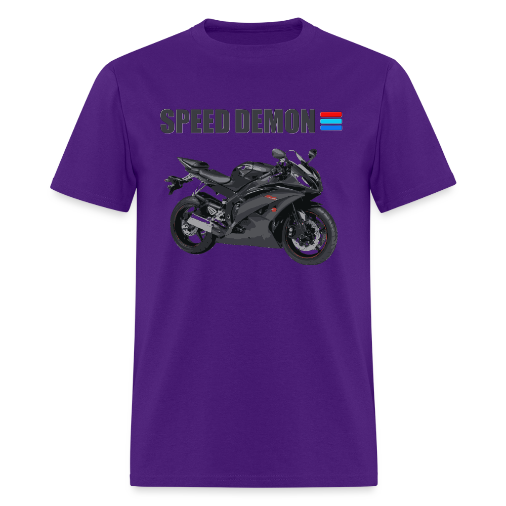 Motorcycle Shirt, Biker Shirt, Motorcycle Gift, Speed Demon Shirt, Motorcycle Tshirt, Motorcycle T Shirt, Racing Shirt, Sports Bike Shirt, - purple