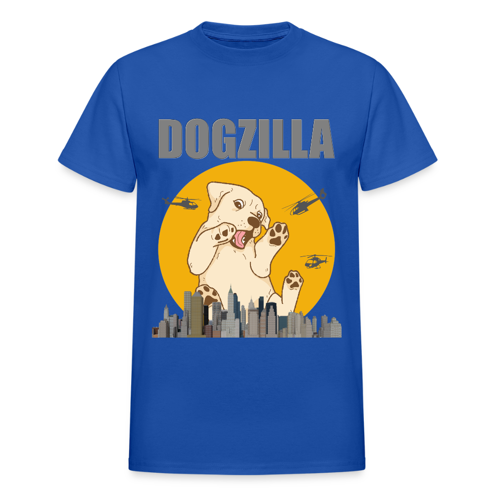 Dogzilla Shirt, Dog Lover Shirt, Funny Dog Lover Shirt, Dog Shirt, Helicopter, Big Apple City, Dog Dad Shirt, Dog Mom Shirt - royal blue