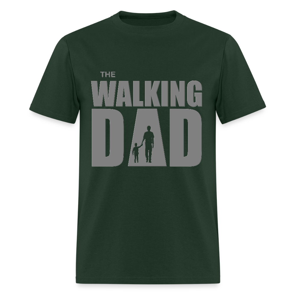 Father's Day Gift For Him The Walking Dad T Shirt New Dad To Be Funny Baby Shower Gift father day Dad Shirt Gift Funny Christmas Baby Gift - forest green