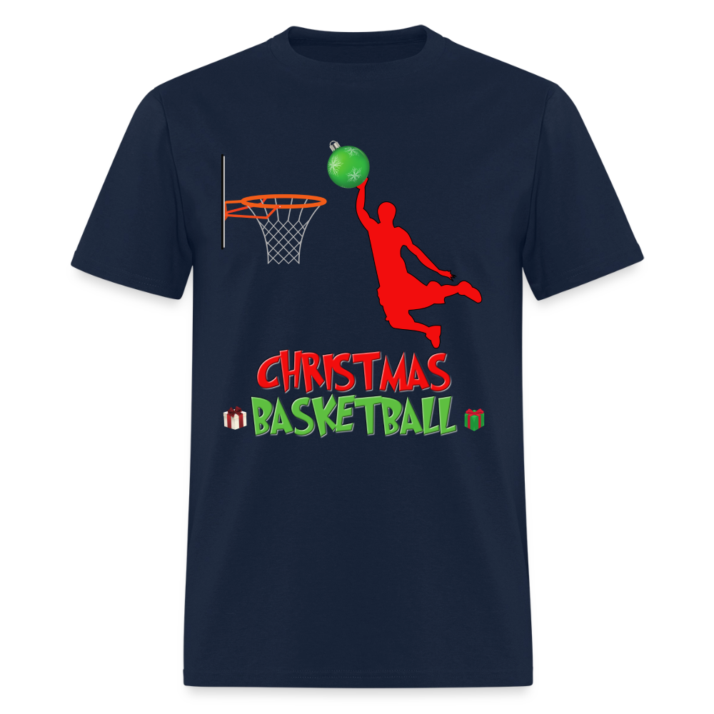 Christmas Basketball Shirt, Christmas Basketball T-Shirt, Funny Basketball Lover Shirt, Basketball Shirt, Christmas Gifts Idea Kids' Premium T-Shirt - navy
