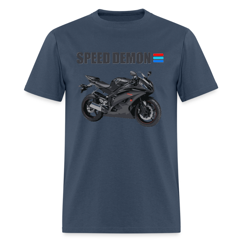 Motorcycle Shirt, Biker Shirt, Motorcycle Gift, Speed Demon Shirt, Motorcycle Tshirt, Motorcycle T Shirt, Racing Shirt, Sports Bike Shirt, -  blue dusk