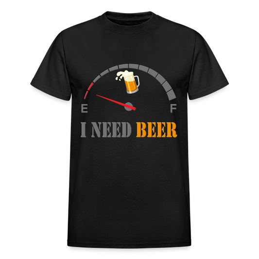 Beer Lovers Shirt, I Need Beer Shirt, Fuel Gauge Shirt, Beer Froth, Funny Beer Lovers, I Need Beer, Funny Drinking Shirt, Beer Humor Shirt - black