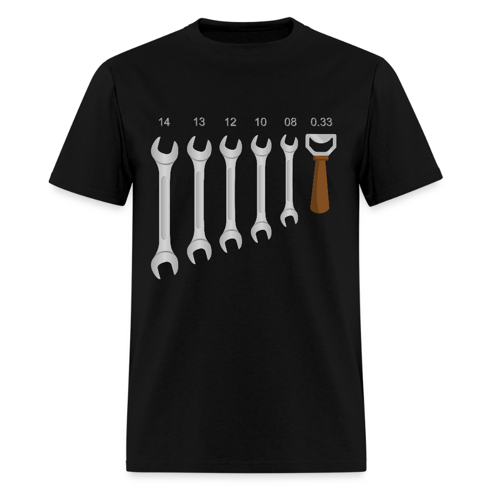 Mechanic Shirt, Wrench Shirt, Handyman Gift, Sarcastic Shirt, Tools Shirt, Dad Gift, Engineer Gift, Car Shirt, Bottle Opener Shirt, Gifts For Him, - black