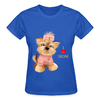 Dog Lover Shirt, Dog Mama Shirt, I Love Mom Dog Shirt, Funny Dog Lover Shirt, Cute Dog Shirt, Dog Dad Shirt, Dog Mom Shirt, Gift For Her - royal blue
