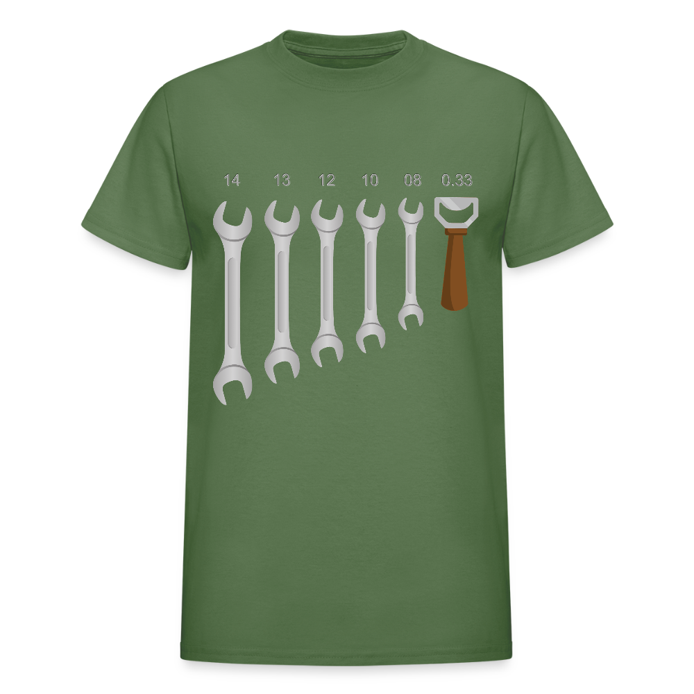 Mechanic Shirt, Wrench Shirt, Handyman Gift, Sarcastic Shirt, Tools Shirt, Dad Gift, Engineer Gift, Car Shirt, Bottle Opener Shirt, Gifts For Him, - military green