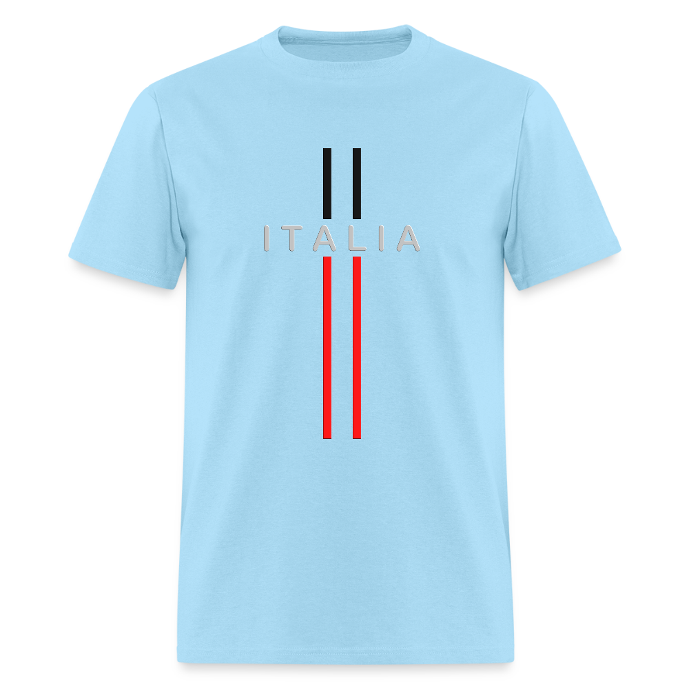 Italia Design Shirt, Italia T-Shirt, Italian Flag shirt, Italian Gift Idea, Italy T-shirt, Great Gift for Dad, Birthday Gift idea, Father Day Gift, Mothers Day Gift, Gift For Him, Gift For Her, Italy Gift Idea - powder blue