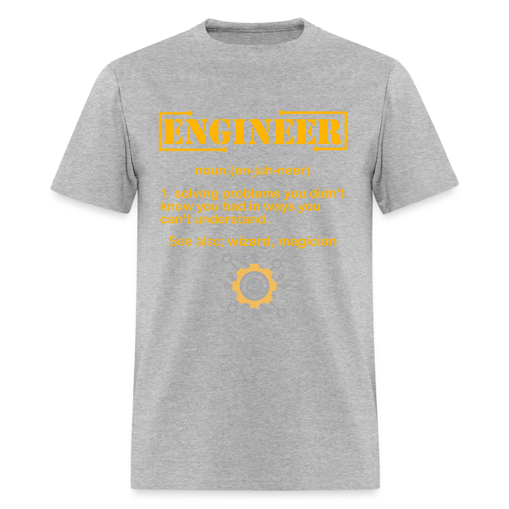 Engineer Definition Shirt, Dictionary Shirt, Funny Cool Shirt, Student Engineering Shirt, Engineer Lover Shirt, Mechanic Gift Idea, Birthday Gift - heather gray
