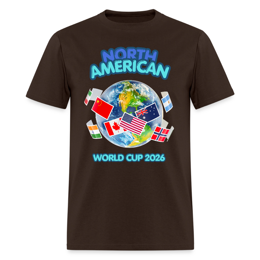 North American World Cup Shirt, World Cup 2026, Soccer Football Fans, North American World Cup, Soccer Shirt, World Cup, Football Shirt, 2026 World Cup Shirt, Game Day Shirt, World Cup Trophy - brown