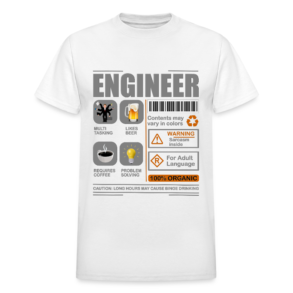 Engineering Shirt, Engineering Gift, Funny Cool Shirt, Student Engineering Shirt, Engineer Lover Shirt, Mechanic Gift Idea T-Shirt - white