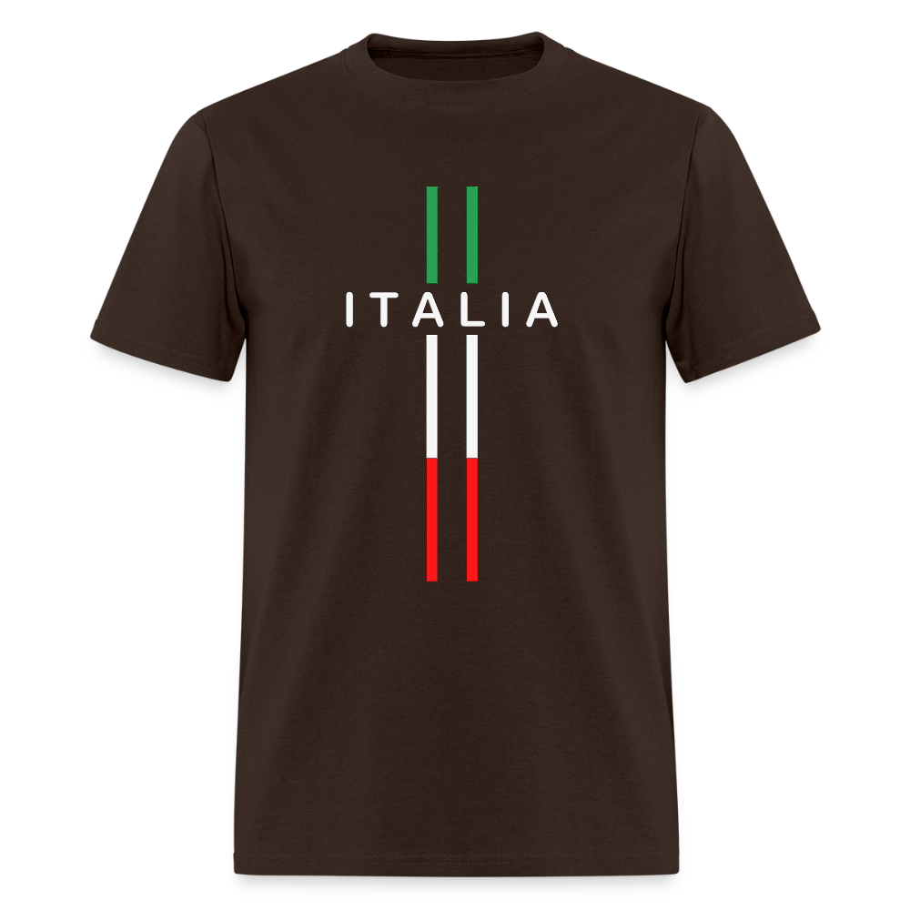 Italia Style Shirt, Italia T-Shirt, Italian Flag shirt, Italian Gift Idea, Italy T-shirt, Great Gift for Dad, Birthday Gift idea, Father Day Gift, Mothers Day Gift, Gift For Him, Gift For Her, Italy Gift Idea - brown