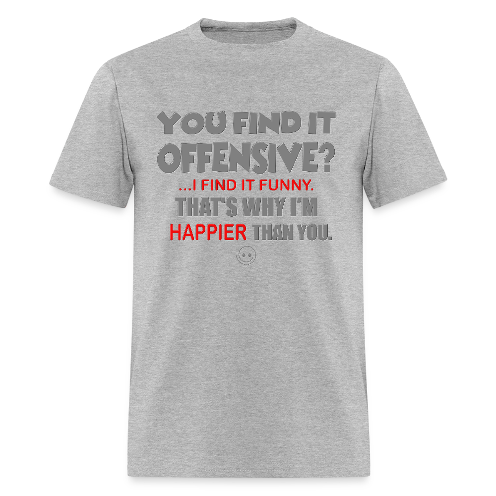 You Find It Offensive Shirt, Offensive Shirt, Adult Humor, Offensive SVG, Offensive T-Shirt, Insult Shirt, Funny Shirt, Fuck You, Funny Sayings, Gift For Him, Gift For Her, Offensive T Shirt, Gift For Dad - heather gray