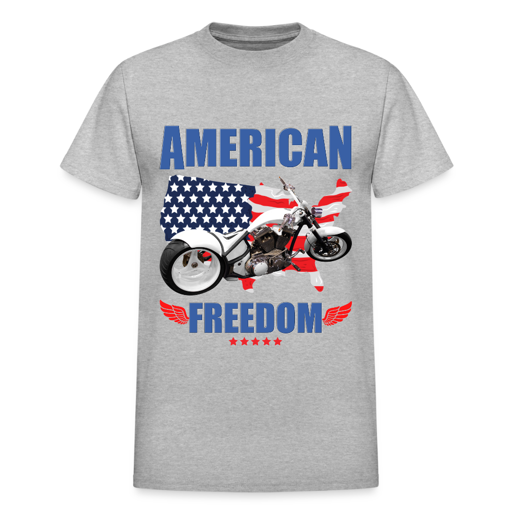 American Freedom Shirt, Motorcycle Shirt, Biker Shirt, Motorcycle Gift, Motorcycle Tshirt, Motorcycle Shirts, Motorcycle T Shirt, Biker Shirt - heather gray