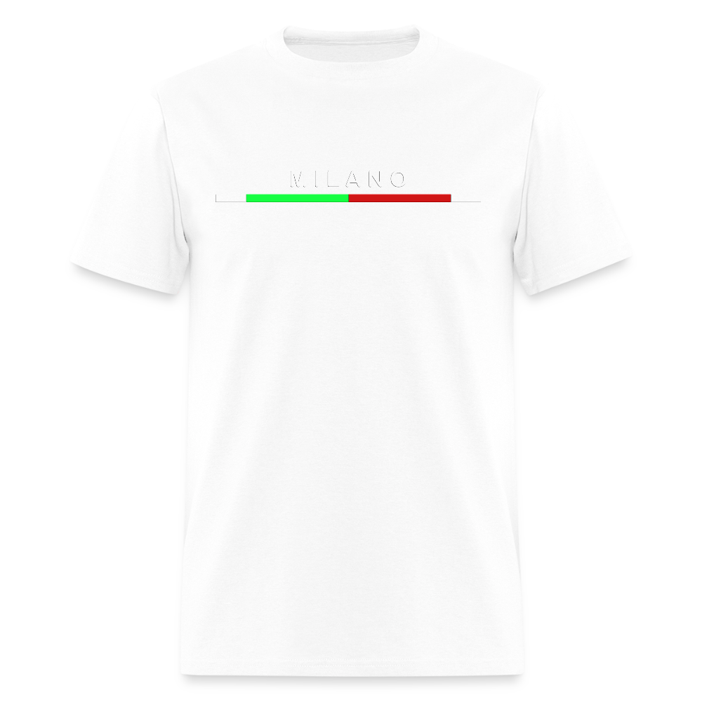 Milano Shirt, Milan T-Shirt, Vacation Holiday Milano Shirt,   Italia T-Shirt, Italian Flag shirt, Italian Gift Idea, Italy T-shirt, Great Gift for Dad, Birthday Gift idea, Father Day Gift, Mothers Day Gift, Gift For Him, Gift For Her, Italy Gift Idea - white