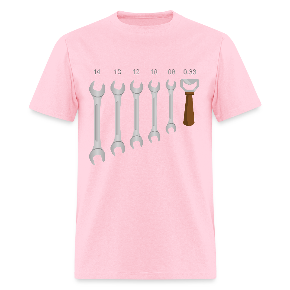 Mechanic Shirt, Wrench Shirt, Handyman Gift, Sarcastic Shirt, Tools Shirt, Dad Gift, Engineer Gift, Car Shirt, Bottle Opener Shirt, Gifts For Him, - pink