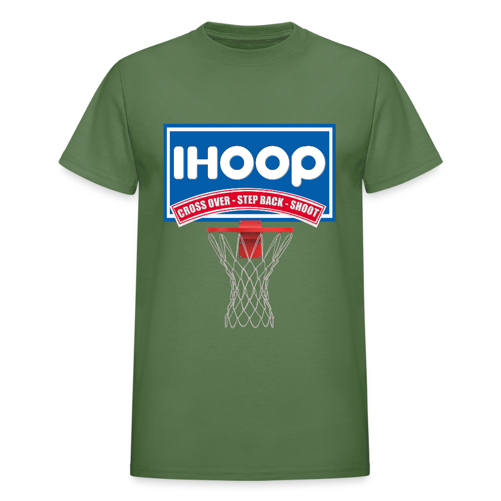 Basketball Shirt, Basketball Shirt SVG, IHOOP, Cross Over, Step Back, Shoot, Basketball Player, Basketball Mom, Basketball Dad, Basketball Clipart, Basketball PNG, IHO - military green