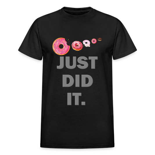 Just Did It Shirt, Food Shirt, Donuts Shirt, Sprinkles Shirt, Funny Gift Idea Shirt, Exercise Shirt, Foodie Shirt, Gym Workout Shirt - black