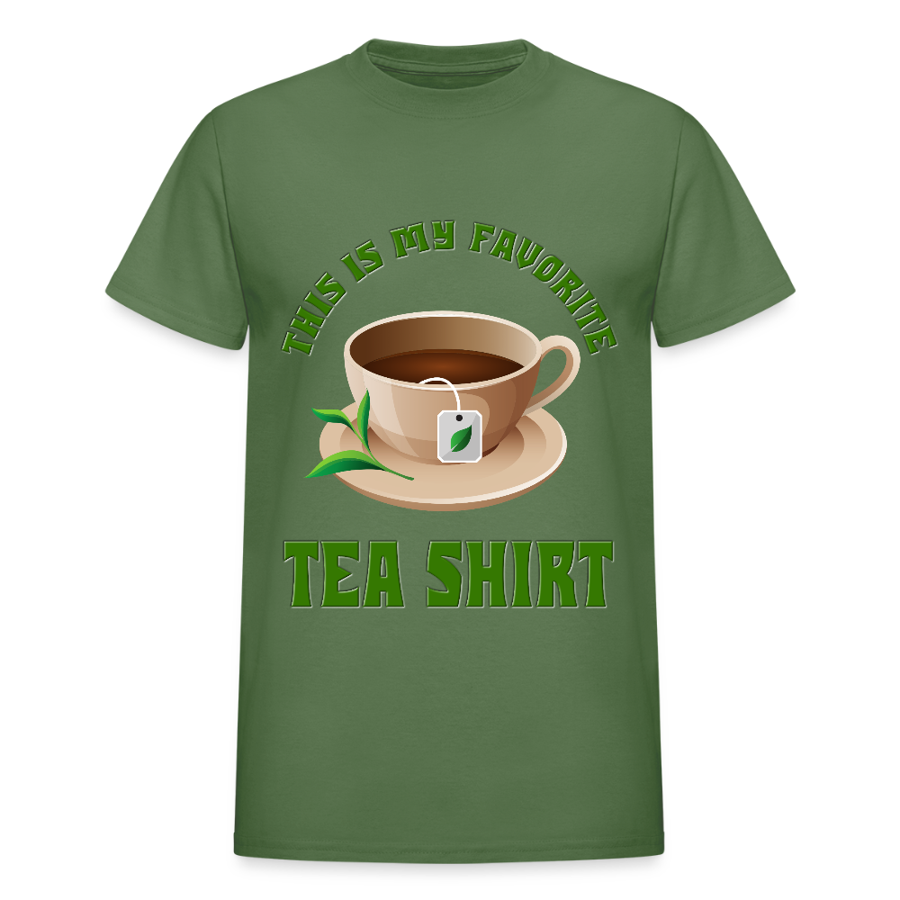 This Is My Favorite Tea Shirt, Funny Tea Shirt, Tea T-Shirt, Adult Humor Shirt, Hilarious, Sarcastic Shirt, Funny Shirt, Tea, Tea bag, Herbal Tea Shirt, Herbal Tea Tee - military green