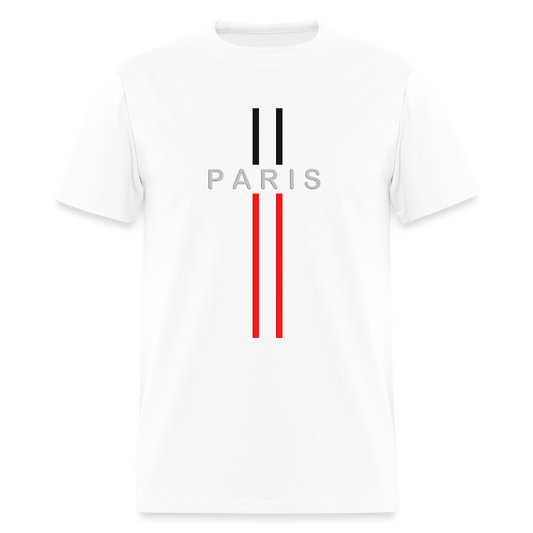 Paris T-shirt, Paris Flag Shirt, Paris Flag T-Shirt, France Flag, Paris souvenir, Paris gift, Paris Unisex t-shirt, Paris Style Shirt, France Shirt, France t-shirt, Eiffel Tower shirt - white