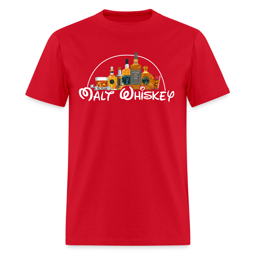Malt Whiskey Shirt, Funny Dad Shirt, Whiskey Dad Shirt, Disney Alcohol Shirt, Disney Shirt, Birthday Gift For Him Her, Fathers Day Gifts - red