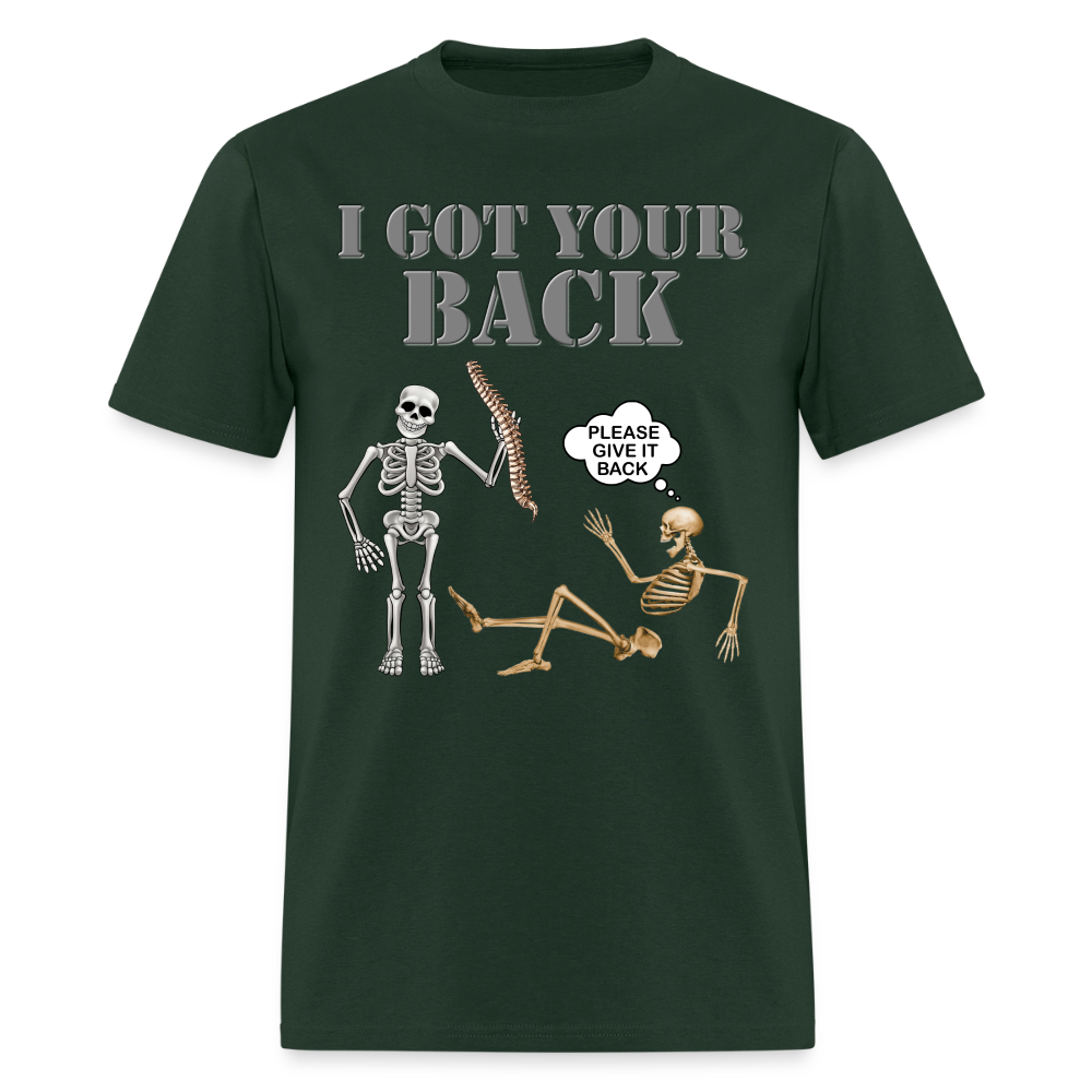 I Got Your Back Shirt, Funny Skeleton Rib Cage Tshirt, Halloween Skeleton Shirts, Mens Anti Valentines Day, Funny Pick Up Lines Men's Premium T-Shirt - forest green