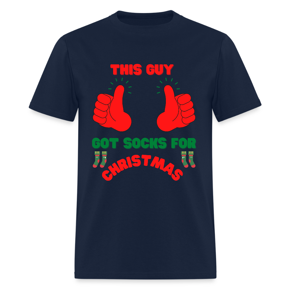 This Guy Got Socks For Christmas Shirt, Christmas Gifts, Holiday Party, Funny Christmas Shirt, Family Christmas Shirts, Funny Holiday, Christmas Socks Tee, This Guy Christmas Shirt - navy