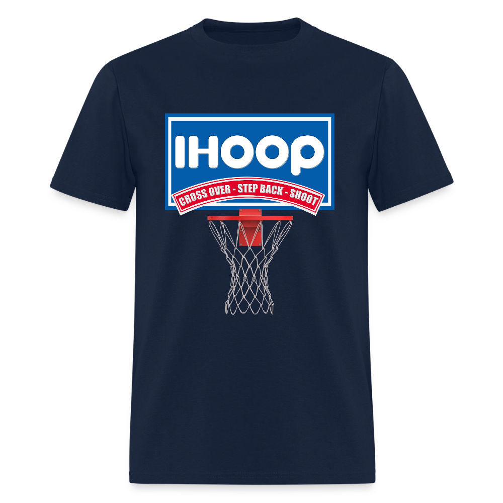 Basketball Shirt, Basketball Shirt SVG, IHOOP, Cross Over, Step Back, Shoot, Basketball Player, Basketball Mom, Basketball Dad, Basketball Clipart, Basketball PNG, IHO - navy