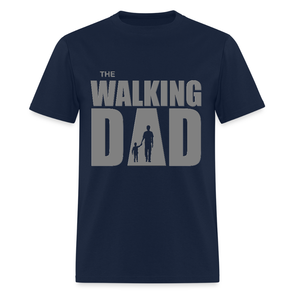 Father's Day Gift For Him The Walking Dad T Shirt New Dad To Be Funny Baby Shower Gift father day Dad Shirt Gift Funny Christmas Baby Gift - navy
