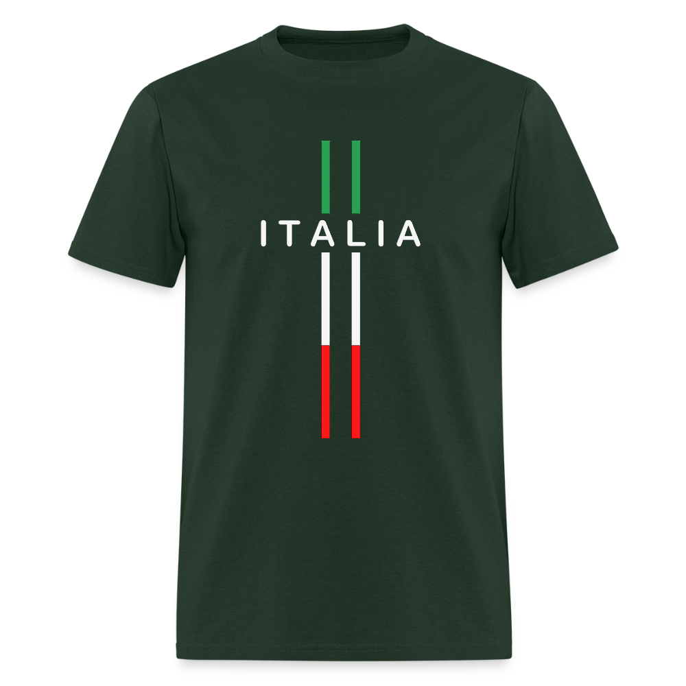 Italia Style Shirt, Italia T-Shirt, Italian Flag shirt, Italian Gift Idea, Italy T-shirt, Great Gift for Dad, Birthday Gift idea, Father Day Gift, Mothers Day Gift, Gift For Him, Gift For Her, Italy Gift Idea - forest green