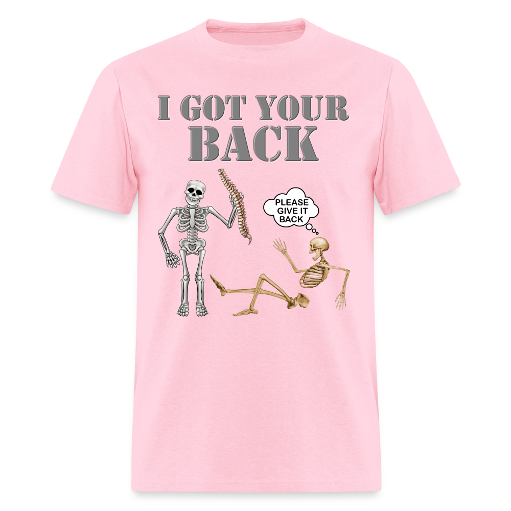 I Got Your Back Shirt, Funny Skeleton Rib Cage Tshirt, Halloween Skeleton Shirts, Mens Anti Valentines Day, Funny Pick Up Lines Men's Premium T-Shirt - pink