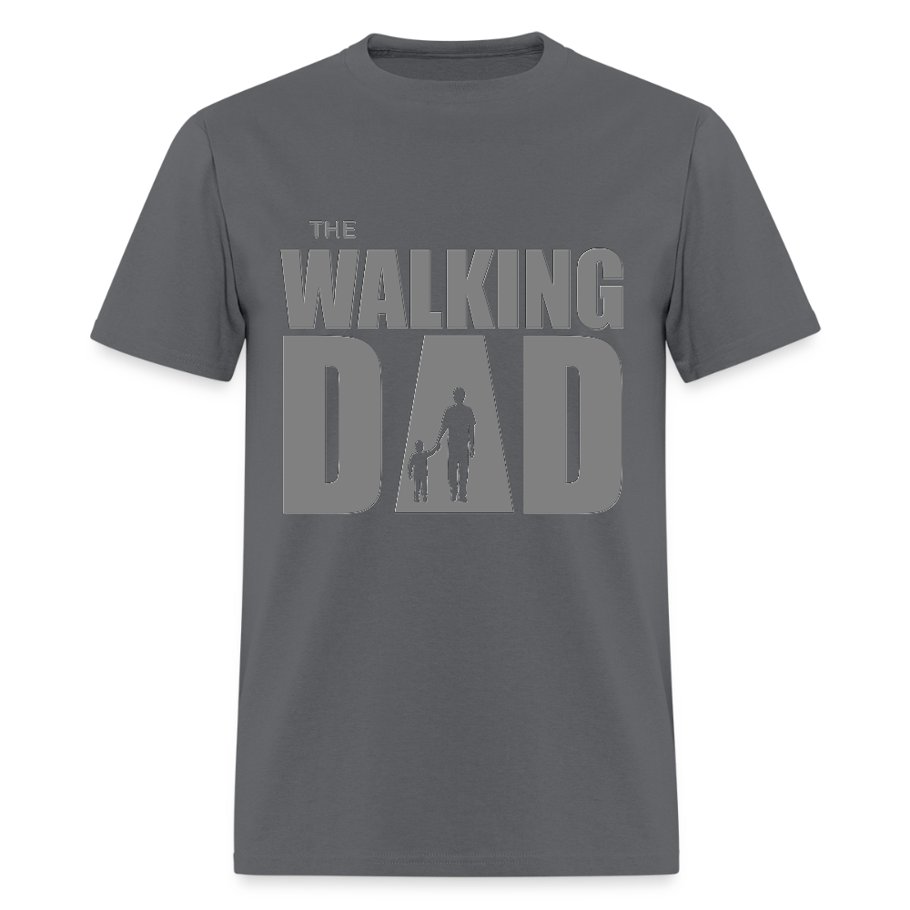 Father's Day Gift For Him The Walking Dad T Shirt New Dad To Be Funny Baby Shower Gift father day Dad Shirt Gift Funny Christmas Baby Gift - charcoal