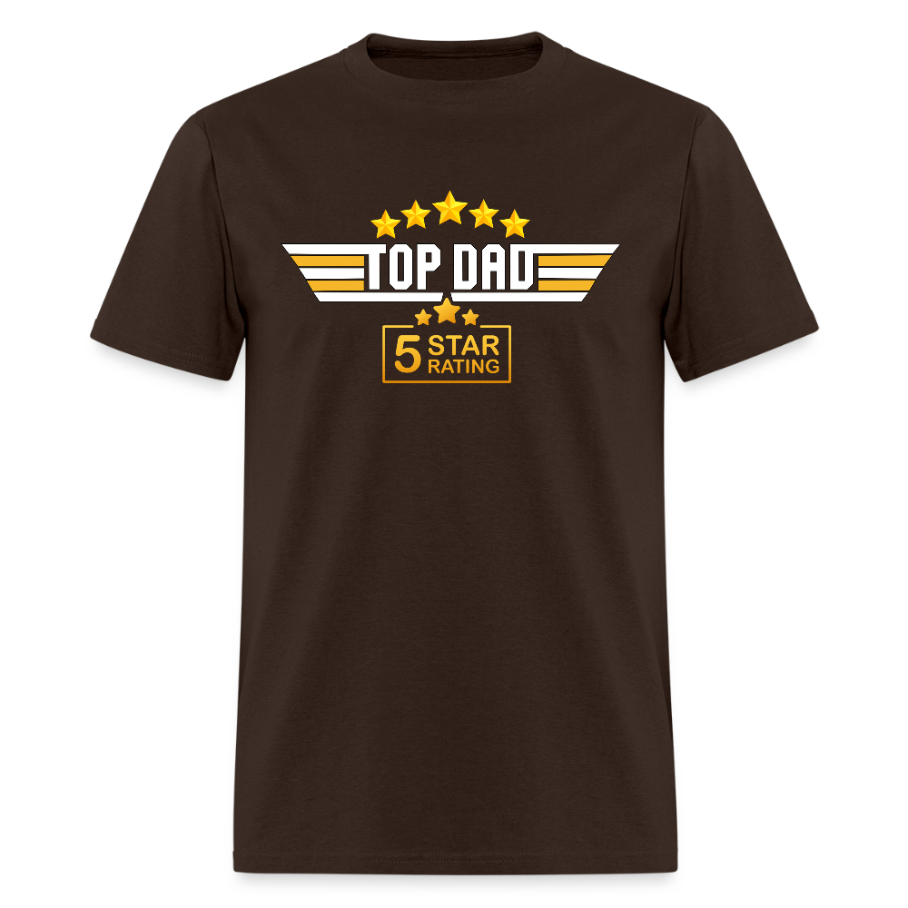 Gift For Husband, Gift For Dad, Fathers Day Gift, Top Dad Shirt, Top Dad T-Shirt, Funny Dad Shirt, Best Dad Shirt, Fathers Day Gift Idea - brown