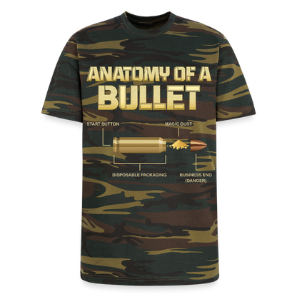 Funny Bullet Gun 2, Gun Lover Gift, Anatomy Of A Pew Bullet Gun Shirt, Gun Lover, Veteran Gift, Pew T-shirt, Alternative Unisex Eco Camo T-Shirt - green camo