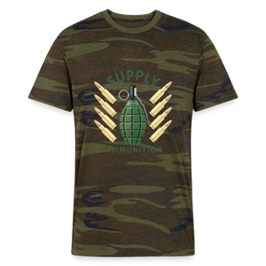 Funny Bullet Gun, Gun Lover Gift, Anatomy Of A Pew Bullet Gun Shirt, Gun Lover, Veteran Gift, Pew T-shirt, Alternative Unisex Eco Camo T-Shirt - green camo