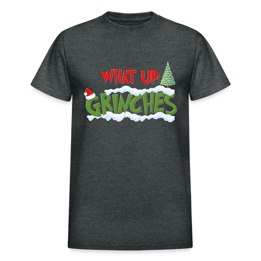 Christmas Gifts, What Up Grinches Shirt, Holiday Party, Funny Christmas Shirt, Family Christmas Shirts, Funny Holiday - deep heather