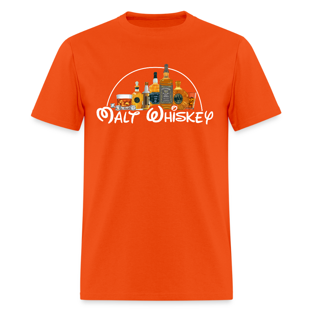 Malt Whiskey Shirt, Funny Dad Shirt, Whiskey Dad Shirt, Disney Alcohol Shirt, Disney Shirt, Birthday Gift For Him Her, Fathers Day Gifts - orange