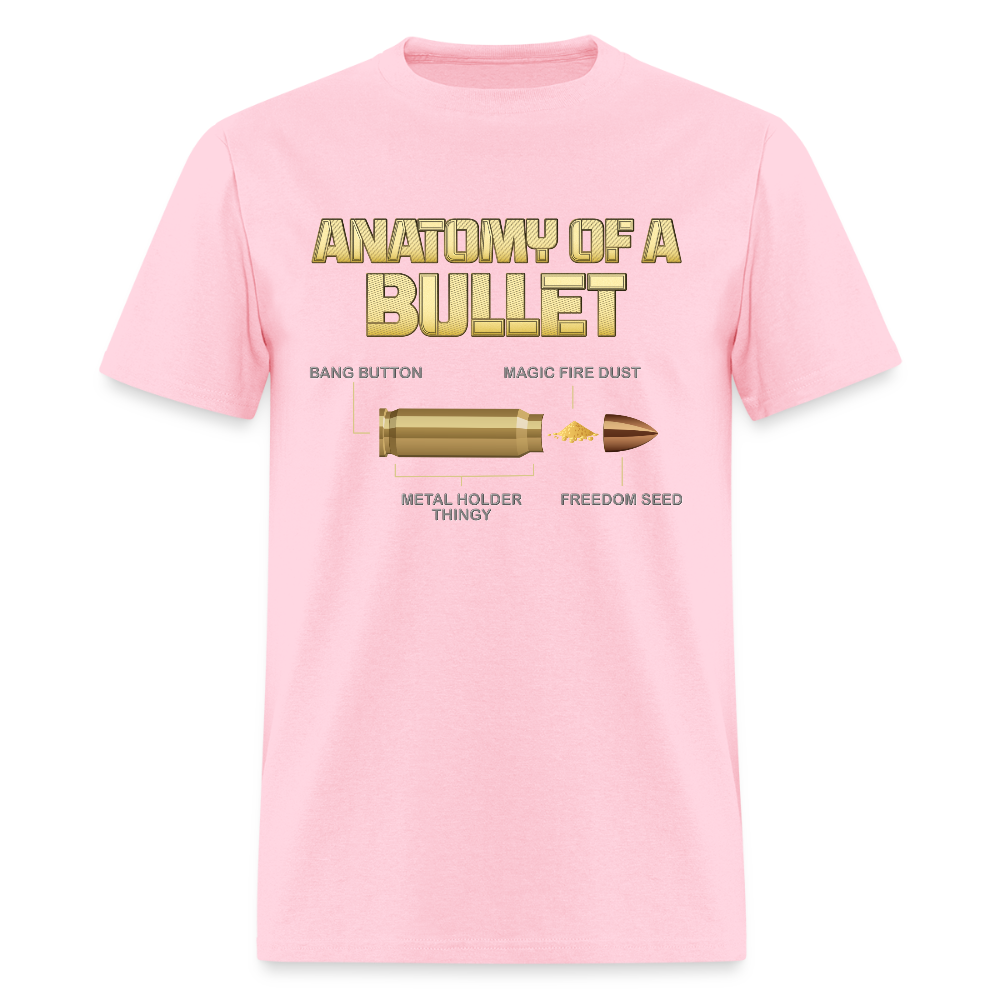 Gun Lover Gift, Anatomy Of A Pew Bullet Gun Shirt, Funny Bullet Gun, Gun Lover, Veteran Gift, Pew T-shirt, - pink