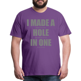 I Made a Hole In One Shirt, Hole In One, Golf Shirt, Gift For Him, Gift For Dad, Gift For Her, Birthday Golf Gift, Gifts For Friends, Gift For Husband, Golf Gift For Men - purple