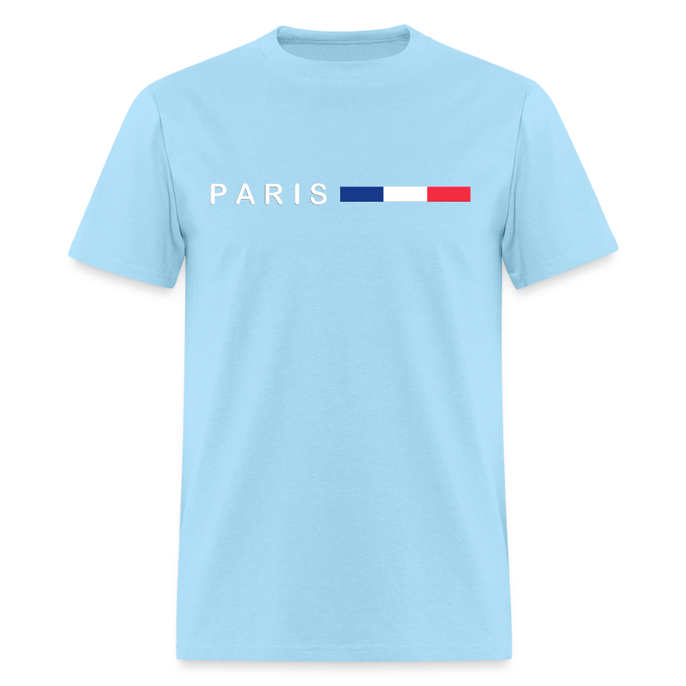 Paris Flag Shirt, Paris Flag T-Shirt, France Flag, Paris t-shirt, Paris souvenir, Paris gift, Paris Unisex t-shirt, Paris Style Shirt, France Shirt, France t-shirt, Eiffel Tower shirt - powder blue