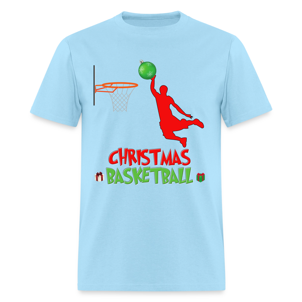 Christmas Basketball Shirt, Christmas Basketball T-Shirt, Funny Basketball Lover Shirt, Basketball Shirt, Christmas Gifts Idea Kids' Premium T-Shirt - powder blue