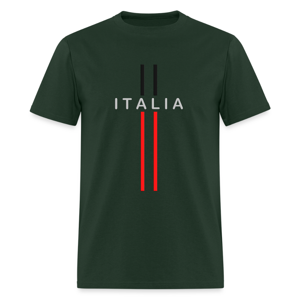 Italia Design Shirt, Italia T-Shirt, Italian Flag shirt, Italian Gift Idea, Italy T-shirt, Great Gift for Dad, Birthday Gift idea, Father Day Gift, Mothers Day Gift, Gift For Him, Gift For Her, Italy Gift Idea - forest green