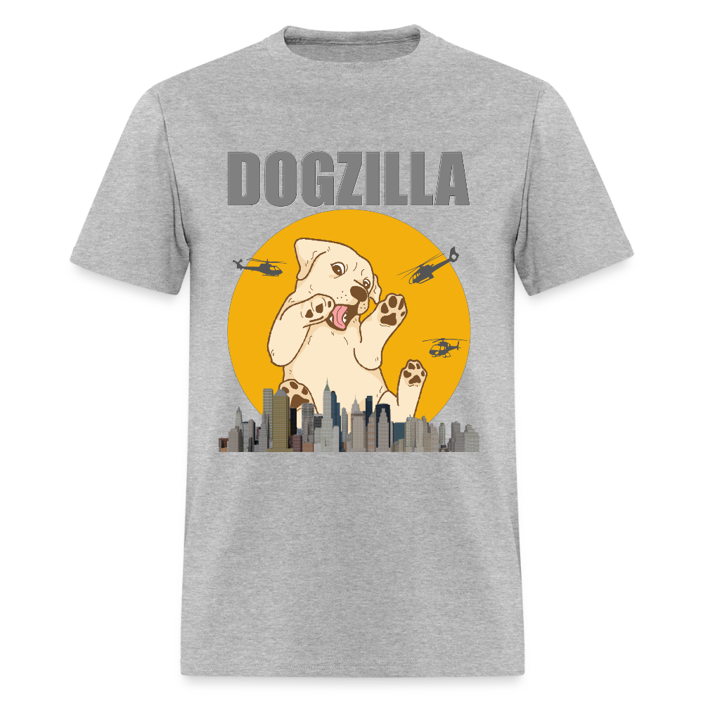 Dogzilla Shirt, Dog Lover Shirt, Funny Dog Lover Shirt, Dog Shirt, Helicopter, Big Apple City, Dog Dad Shirt, Dog Mom Shirt - heather gray